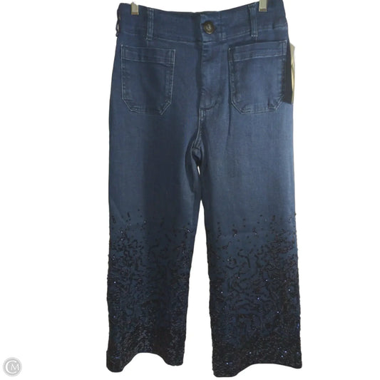 Jeans Wide Leg By Maeve In Blue Denim, Size: 2p