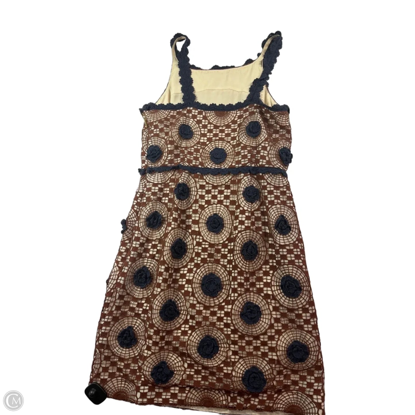 Dress Designer By Tory Burch In Blue & Brown, Size: 6