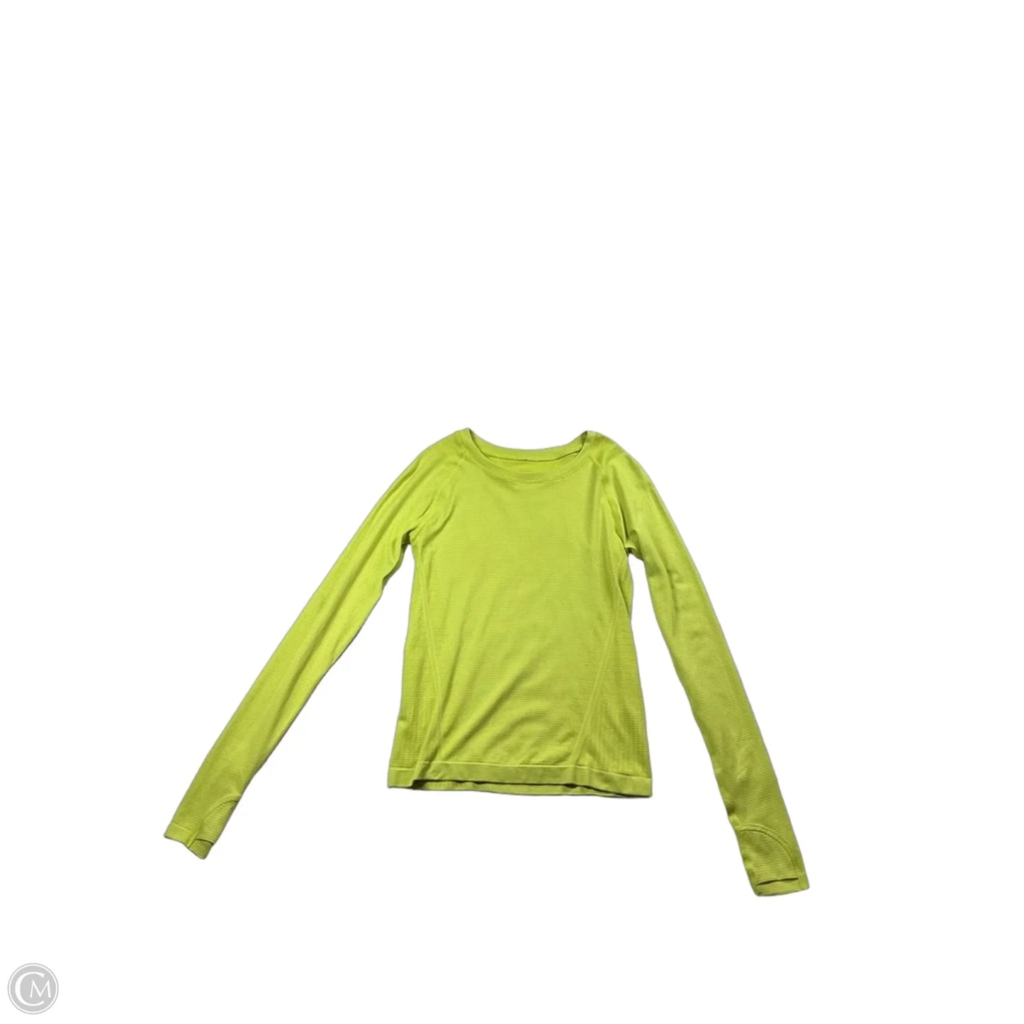 Athletic Top Long Sleeve Crewneck By Athleta In Chartreuse, Size: Xs