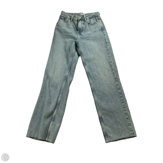Jeans Straight By Zara In Blue Denim, Size: 2