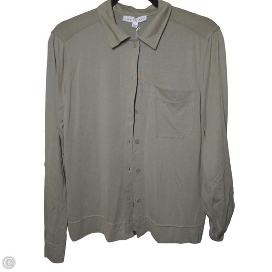 Top Long Sleeve By Jane And Delancey In Green, Size: S