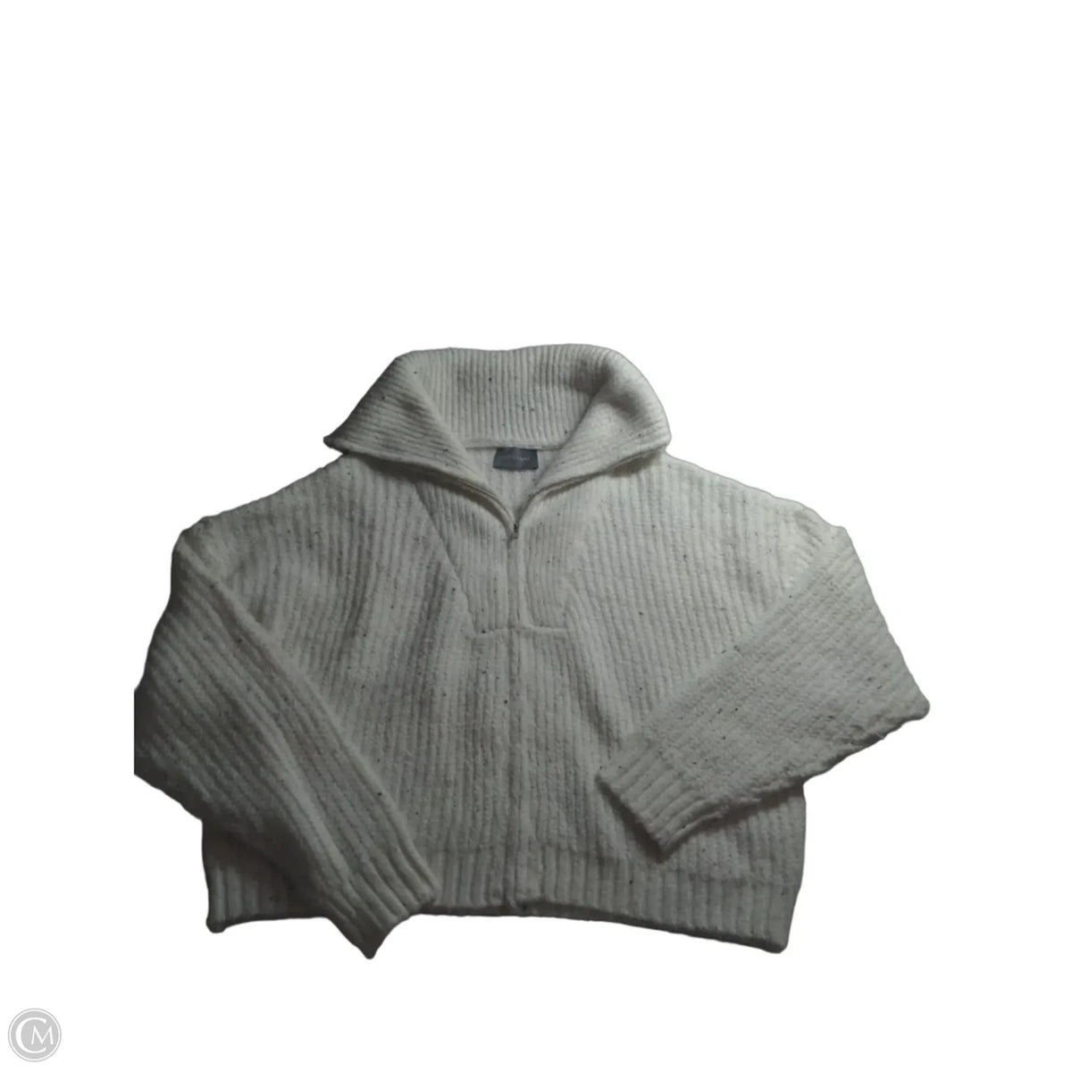 Sweater By Clothes Mentor In White, Size: L