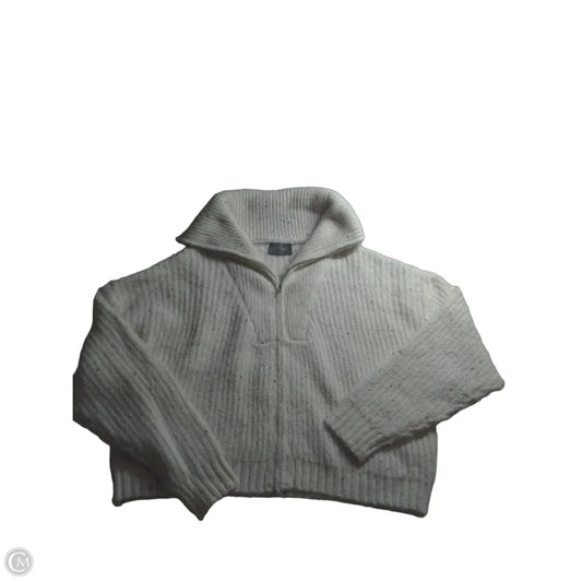 Sweater By Clothes Mentor In White, Size: L