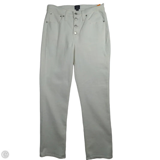 Jeans Straight By J. Crew In White, Size: 28