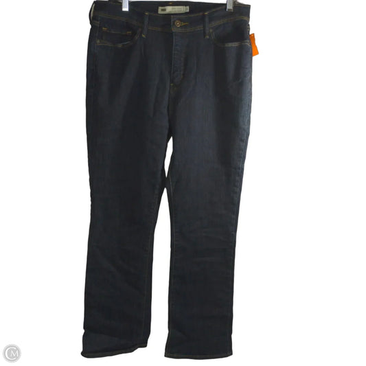 Jeans Straight By Levis In Blue, Size: 14