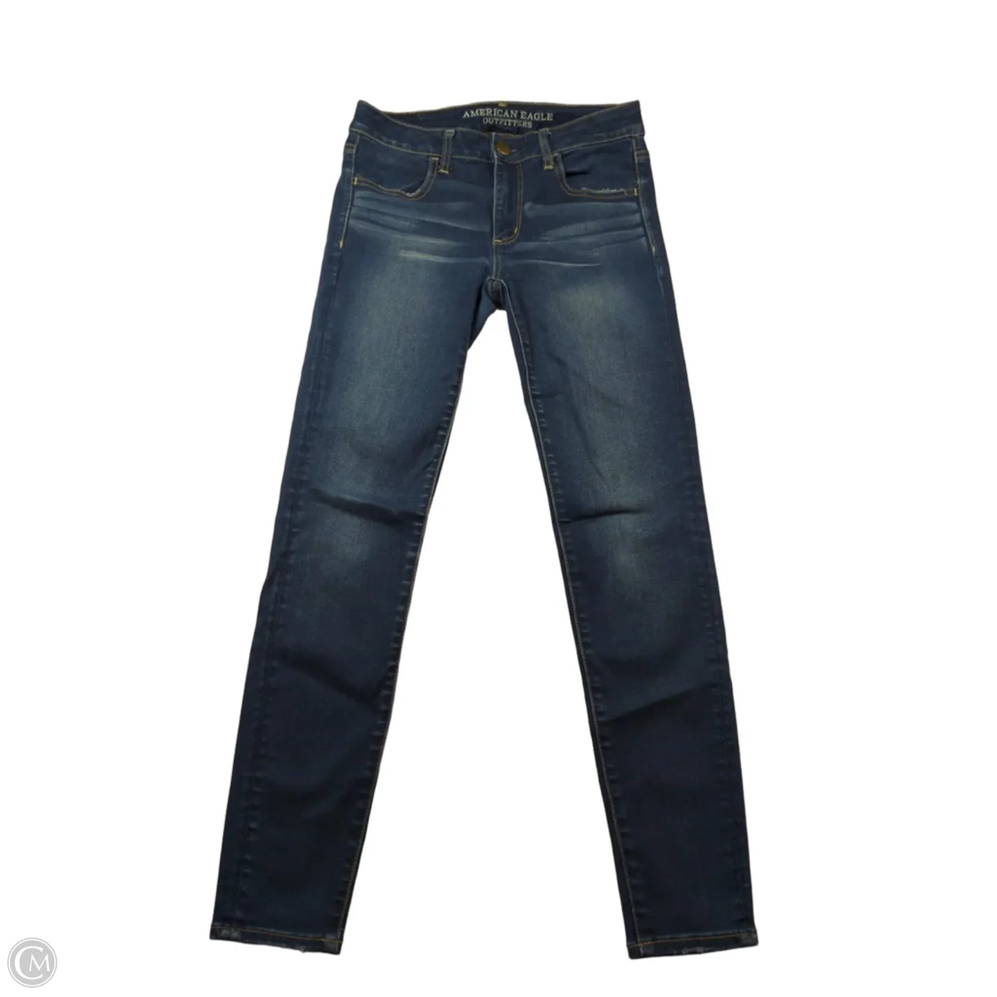 Jeans Skinny By American Eagle In Blue, Size: 6