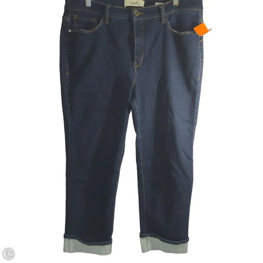 Jeans Cropped By Angels In Blue, Size: 12