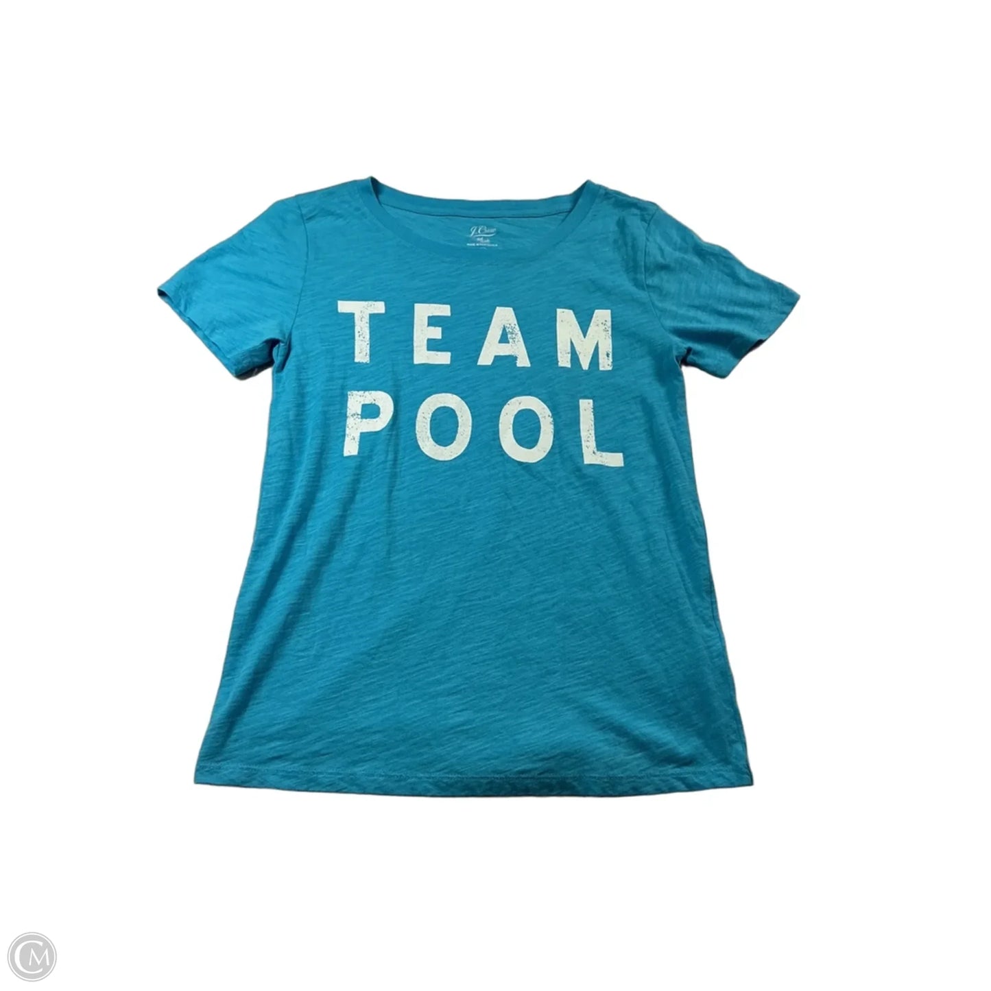 Top Short Sleeve Basic By J. Crew In Aqua, Size: Xs