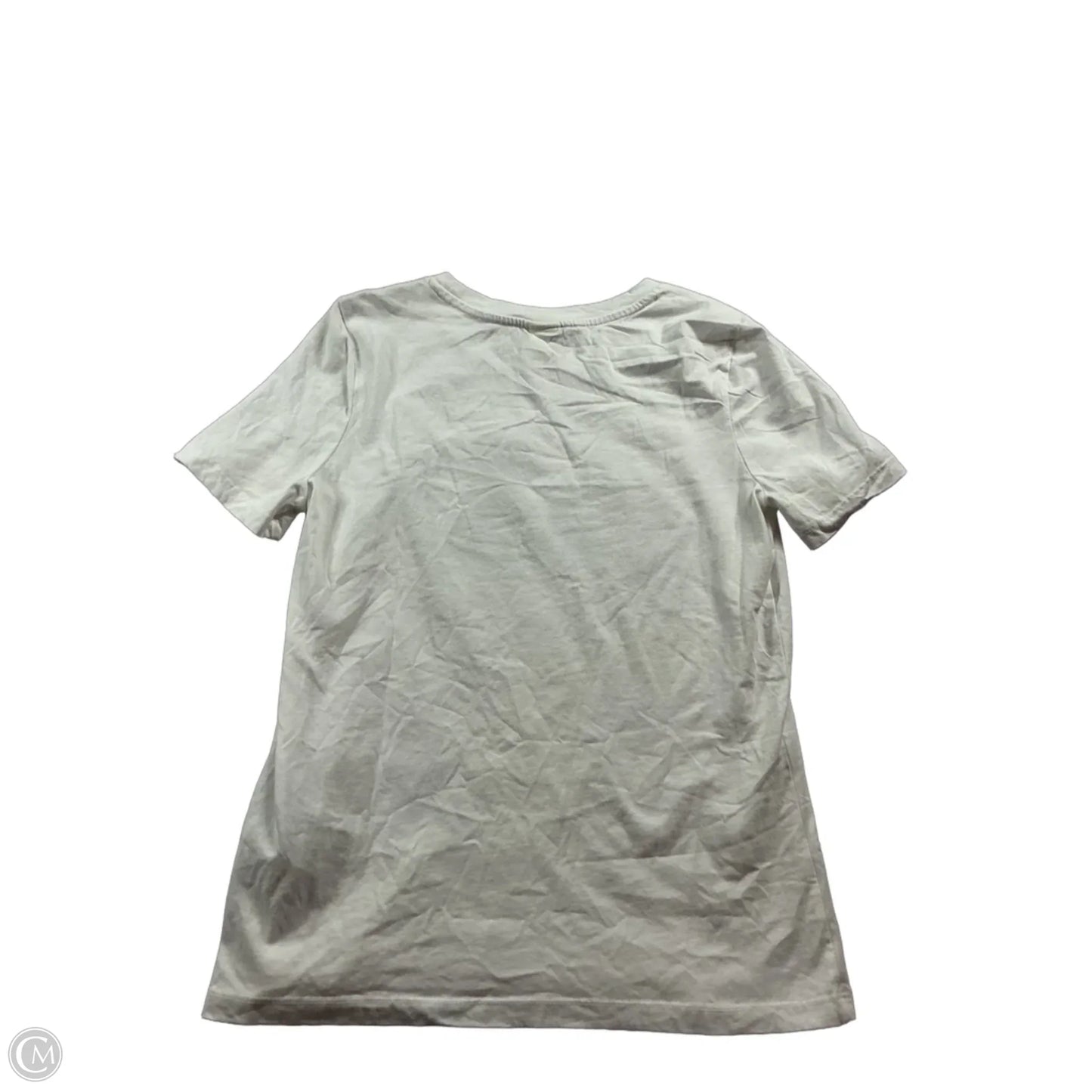 Top Short Sleeve By H&m In White, Size: Xs