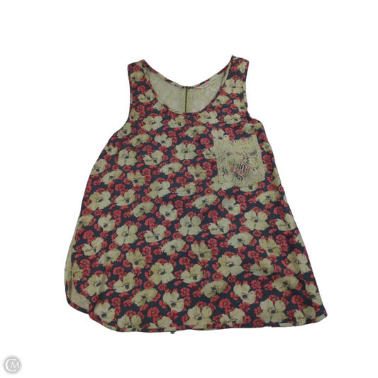 Top Sleeveless By Rachel Roy In Floral Print, Size: M