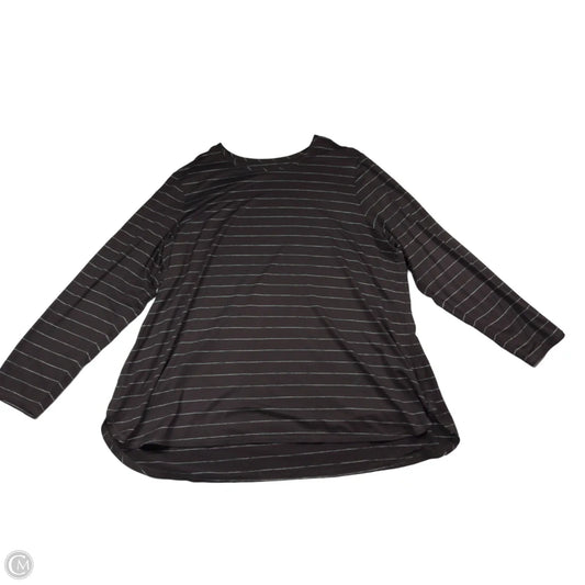 Top Long Sleeve By J. Jill In Striped Pattern, Size: 2x