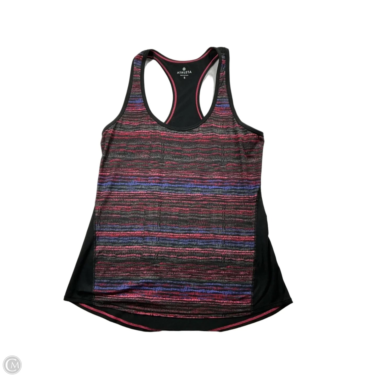 Athletic Tank Top By Athleta In Black & Pink, Size: S