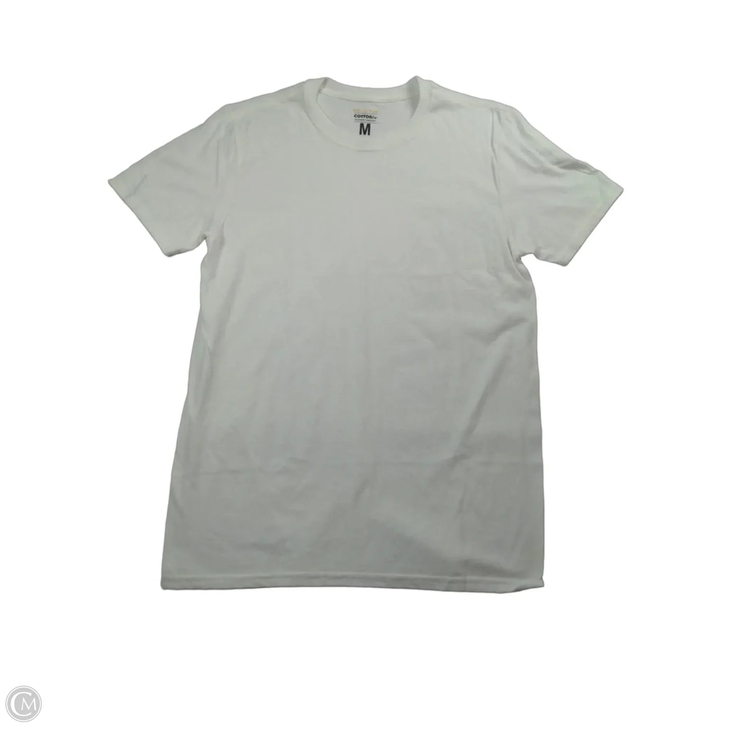 Top Short Sleeve Basic By Clothes Mentor In White, Size: M