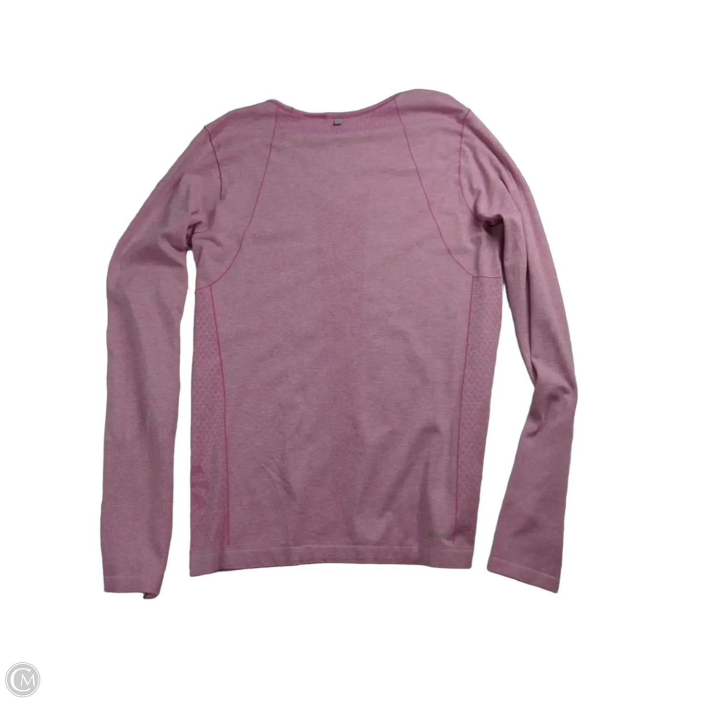 Athletic Top Long Sleeve Crewneck By Nike In Pink, Size: L