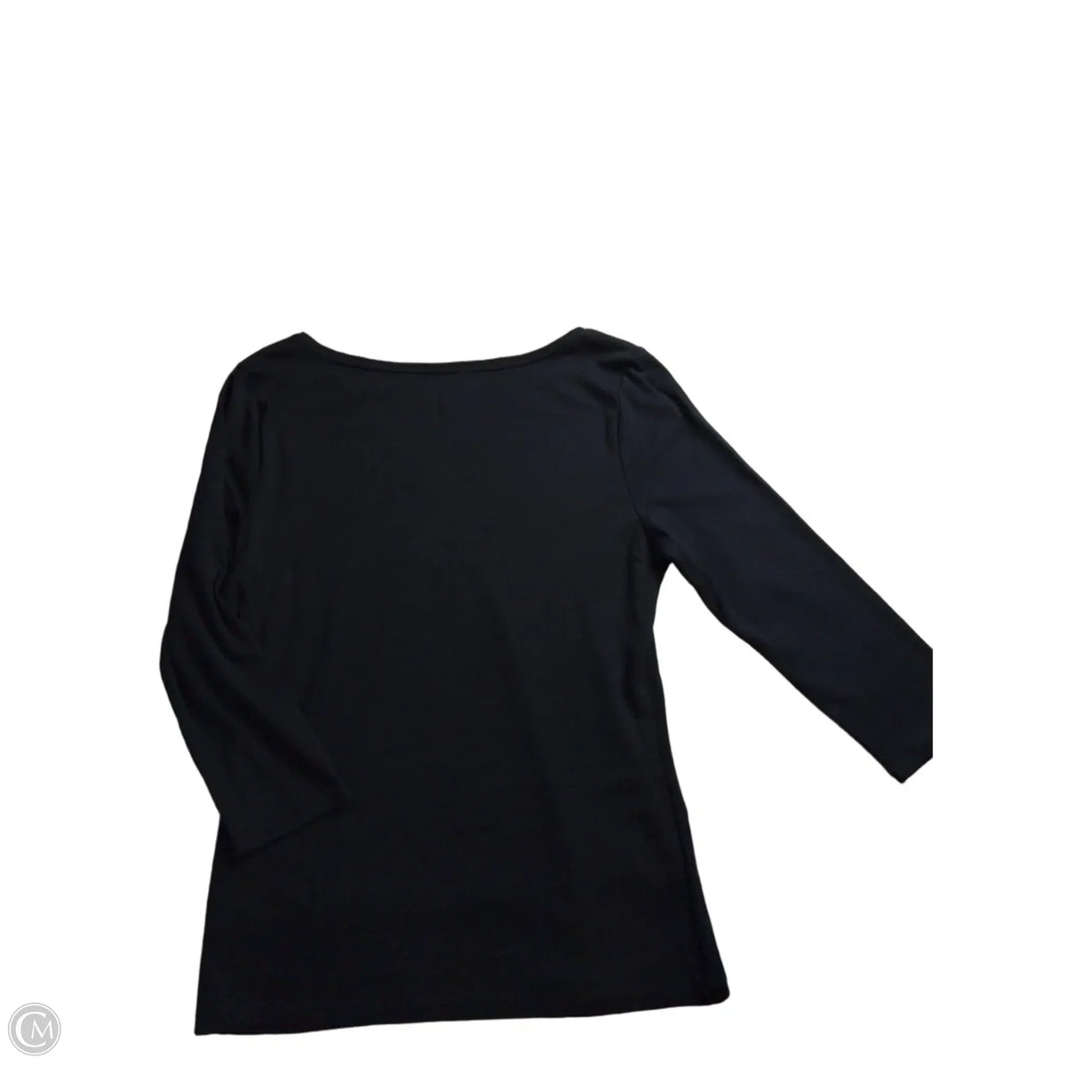 Top 3/4 Sleeve By Talbots In Navy, Size: M