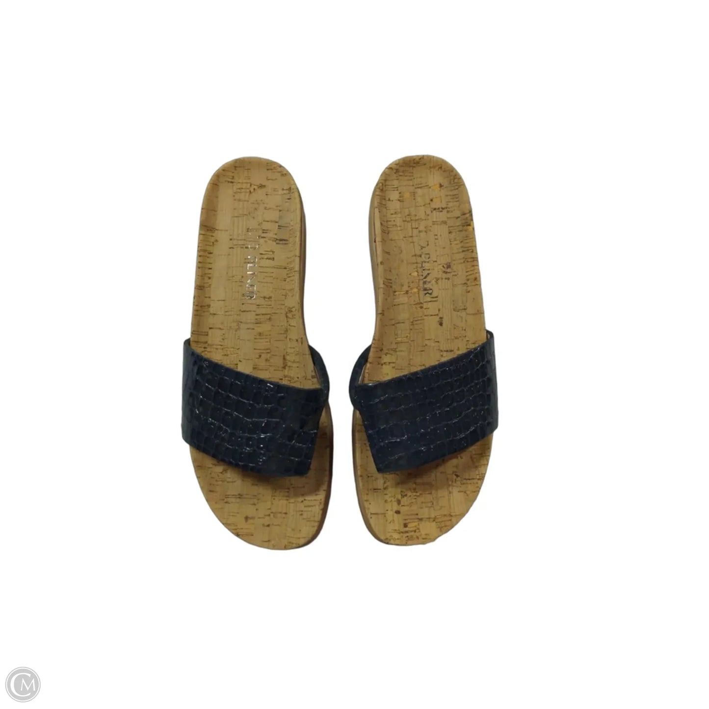 Sandals Heels Platform By Donald Pliner In Navy, Size: 7.5