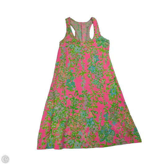 Dress Designer By Lilly Pulitzer In Green & Pink, Size: Xxs