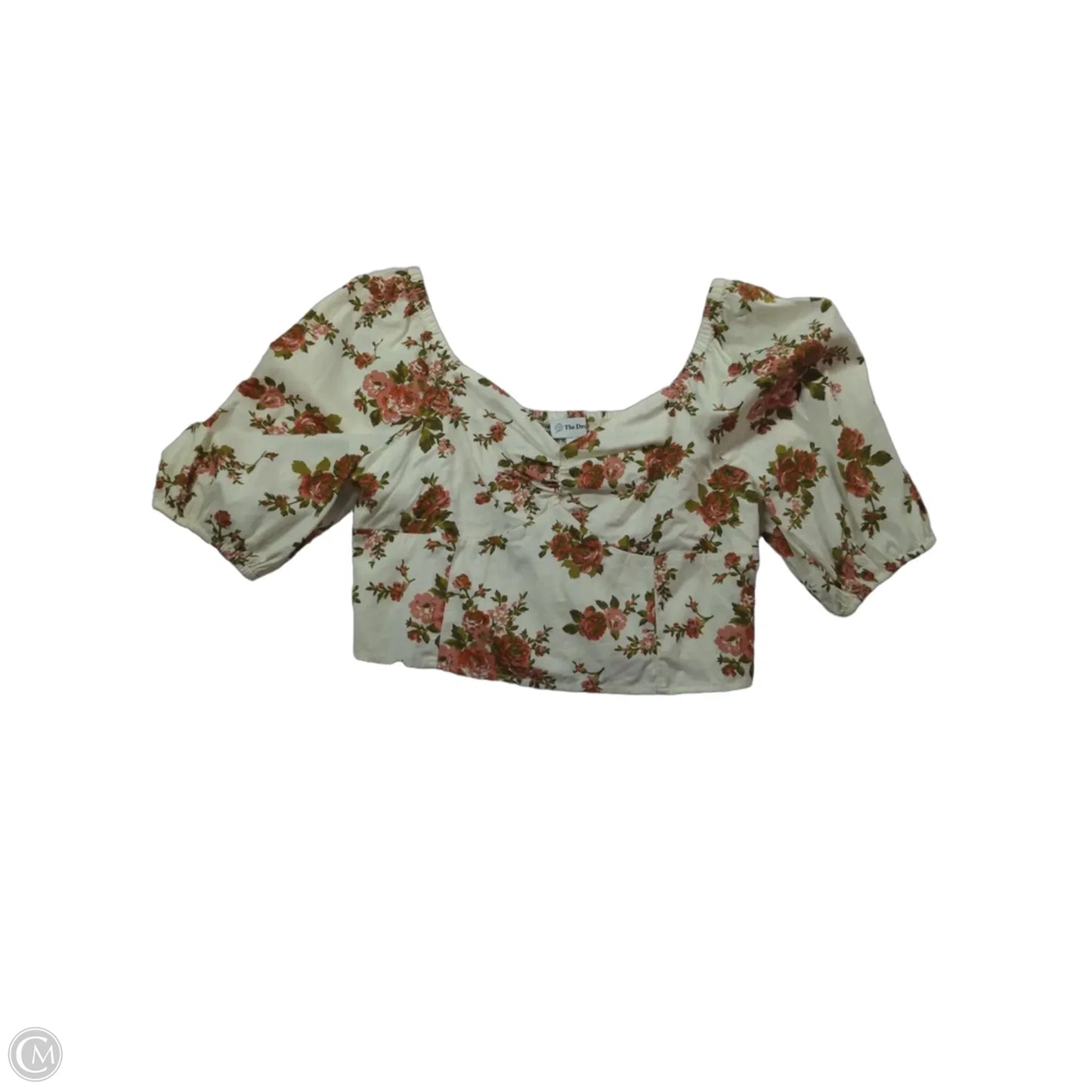 Top Short Sleeve By The Drop In Floral Print, Size: M