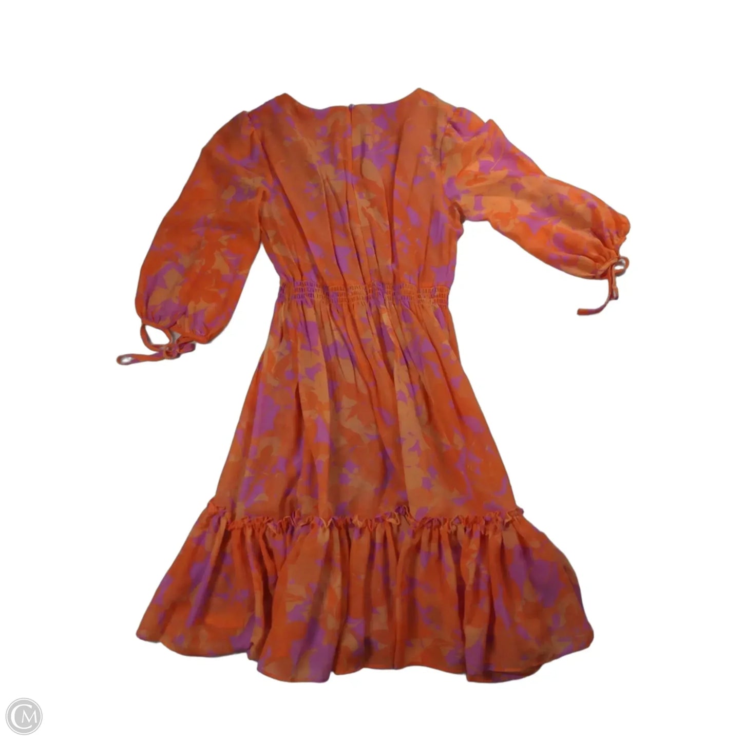 Dress Casual Short By Taylor In Orange & Purple, Size: Xs