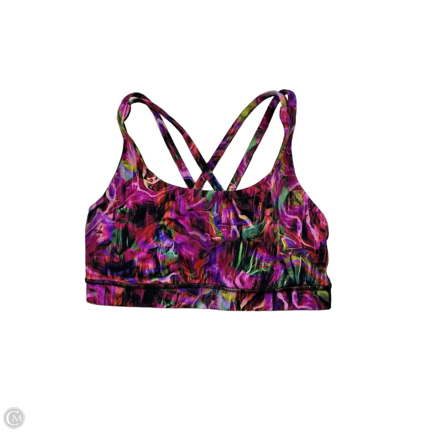 Athletic Bra By Lululemon In Pink & Purple, Size: Xs