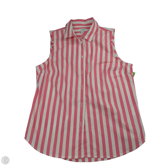 Top Sleeveless By J. Crew In Striped Pattern, Size: M
