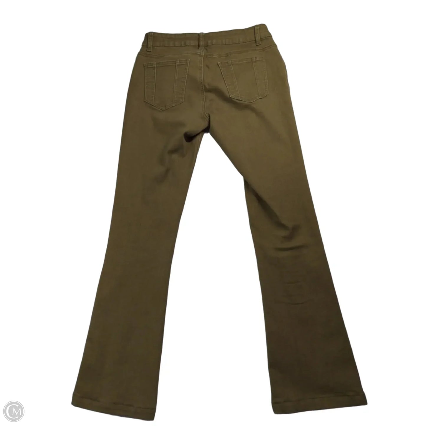 Jeans Boot Cut By Aziz In Brown Denim, Size: 4