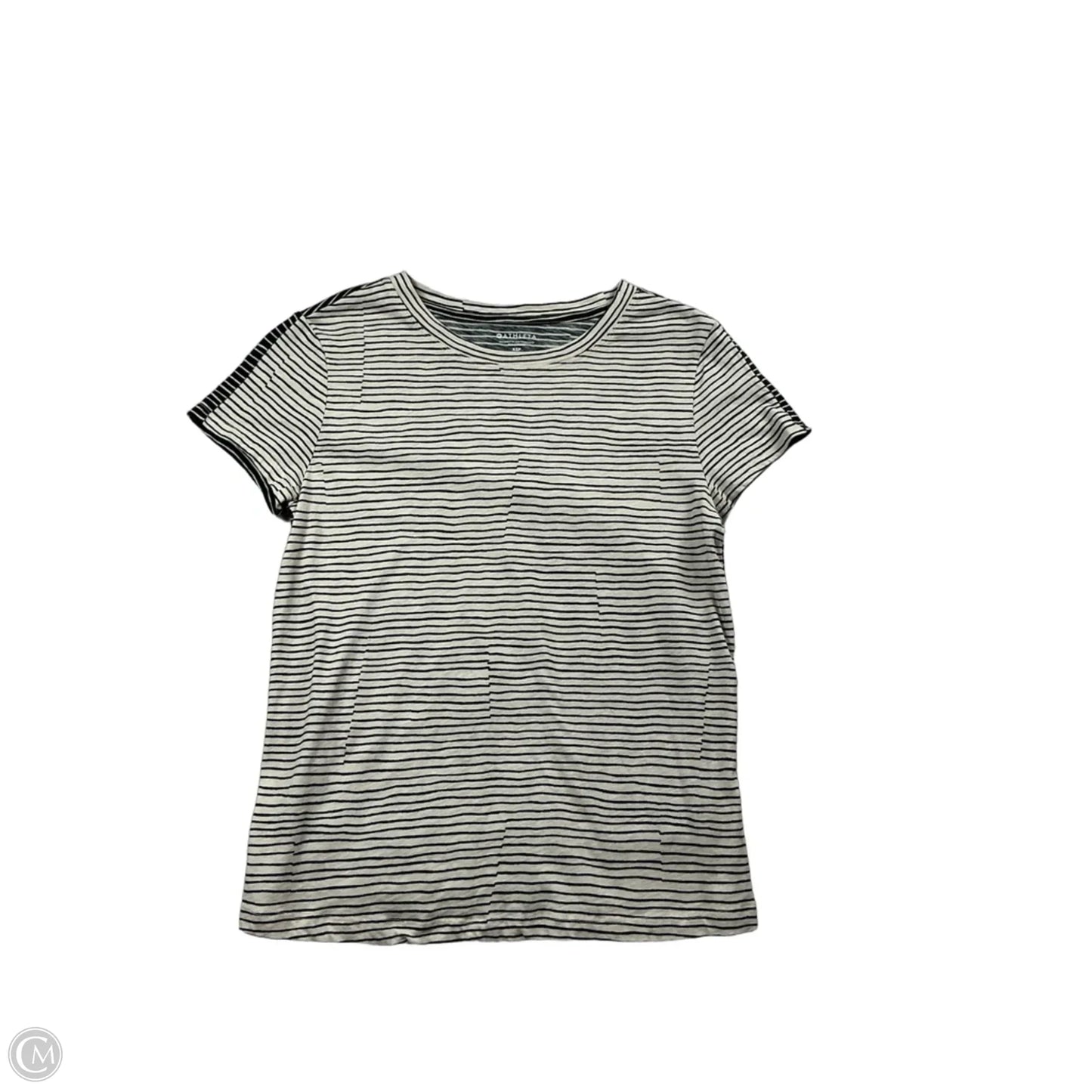 Top Short Sleeve By Athleta In Striped Pattern, Size: Xsp