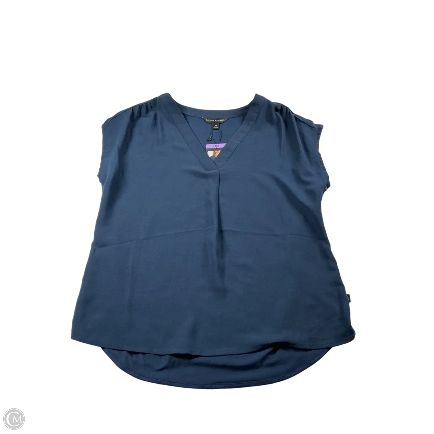 Top Sleeveless By Banana Republic In Navy, Size: Xs