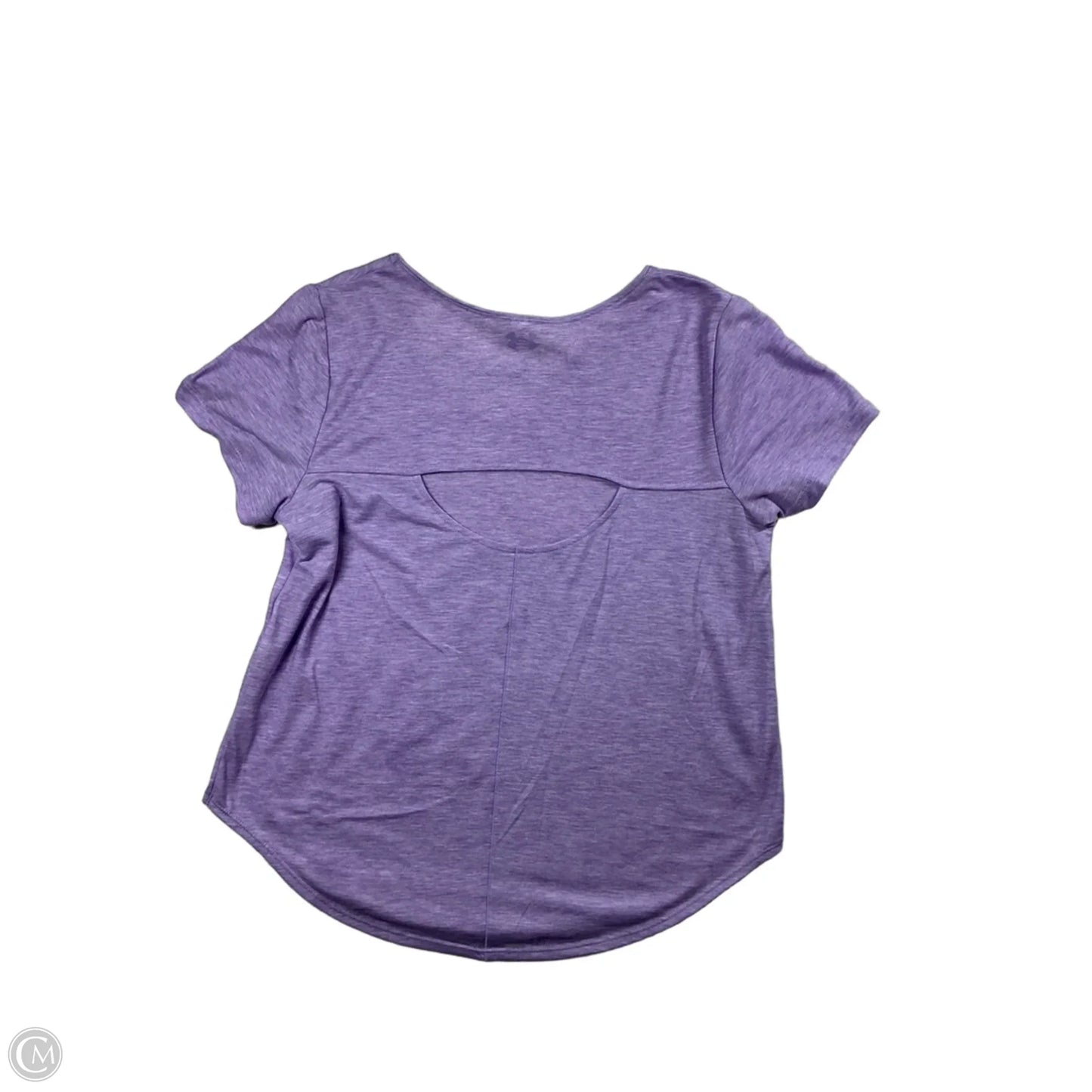 Athletic Top Short Sleeve By Under Armour In Purple, Size: Xs