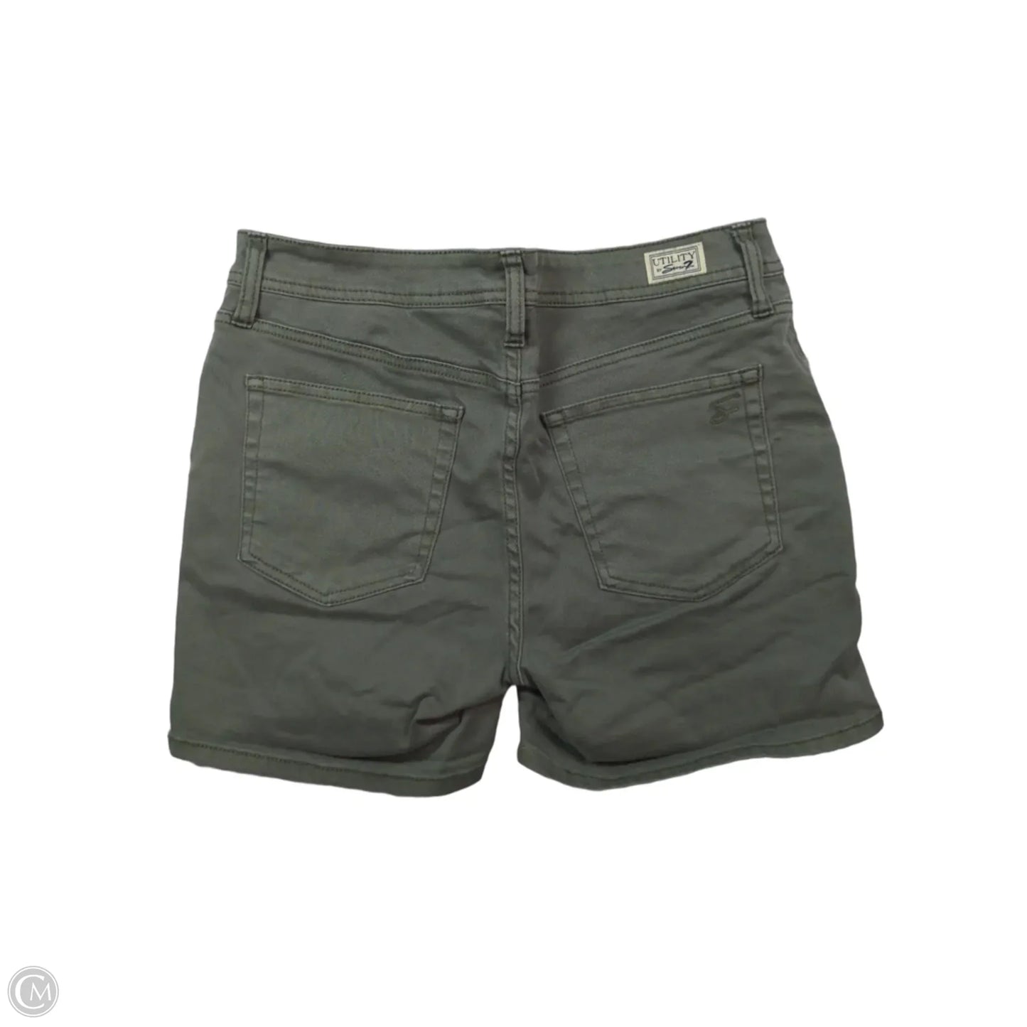 Shorts By Seven 7 In Green Denim, Size: 6
