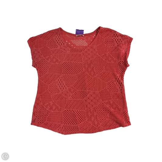 Top Short Sleeve By Clothes Mentor In Pink, Size: 3x