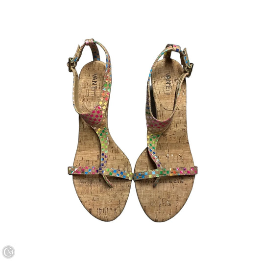 Shoes Heels Wedge By Vaneli In Multi-colored, Size: 9.5