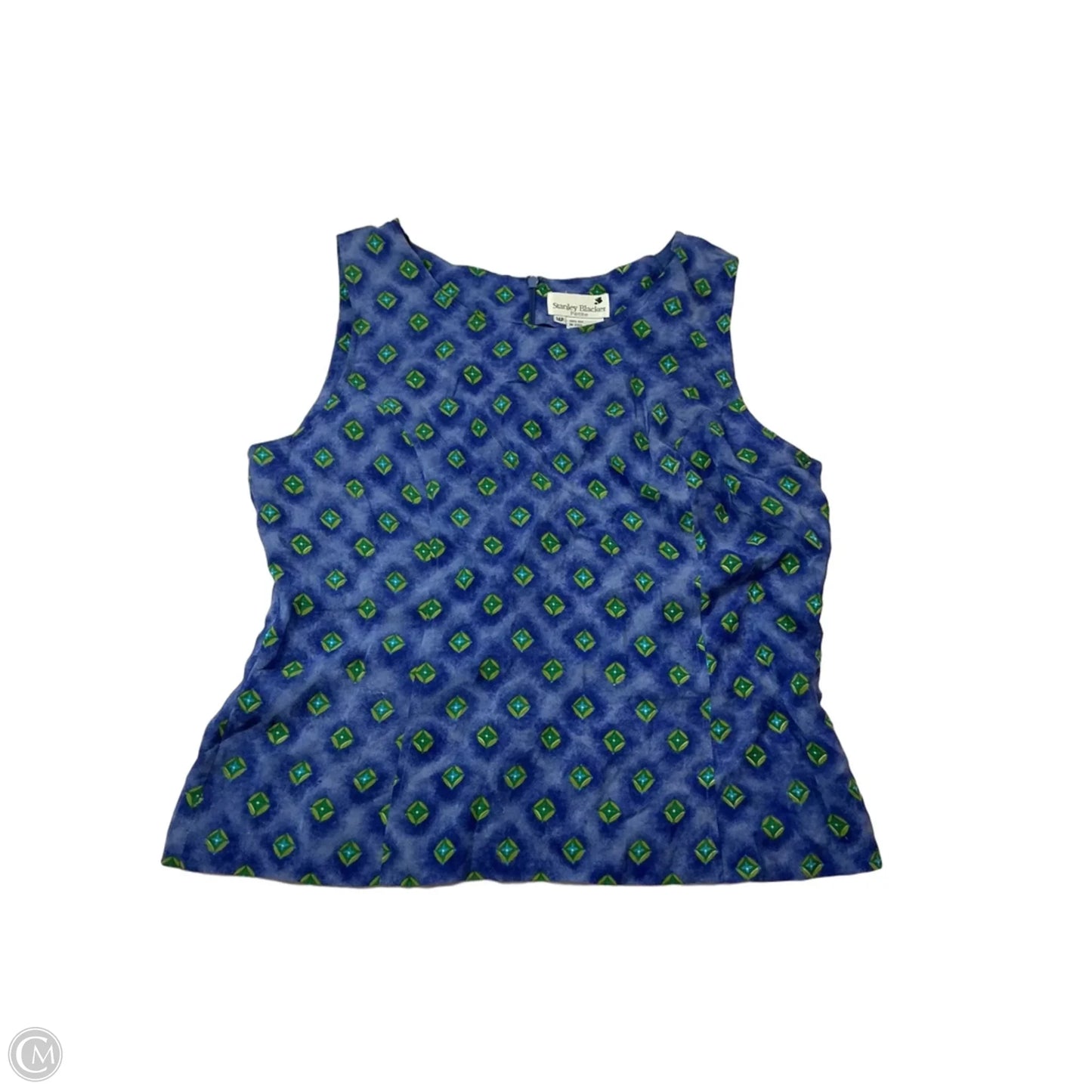 Top Sleeveless By Clothes Mentor In Blue & Green, Size: 14p