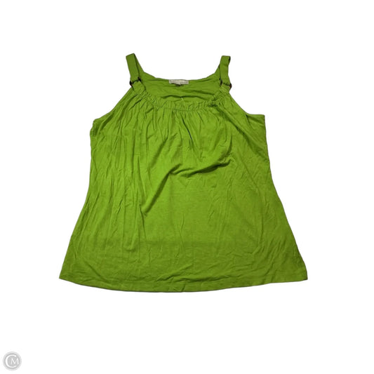 Top Sleeveless By Banana Republic In Green, Size: L