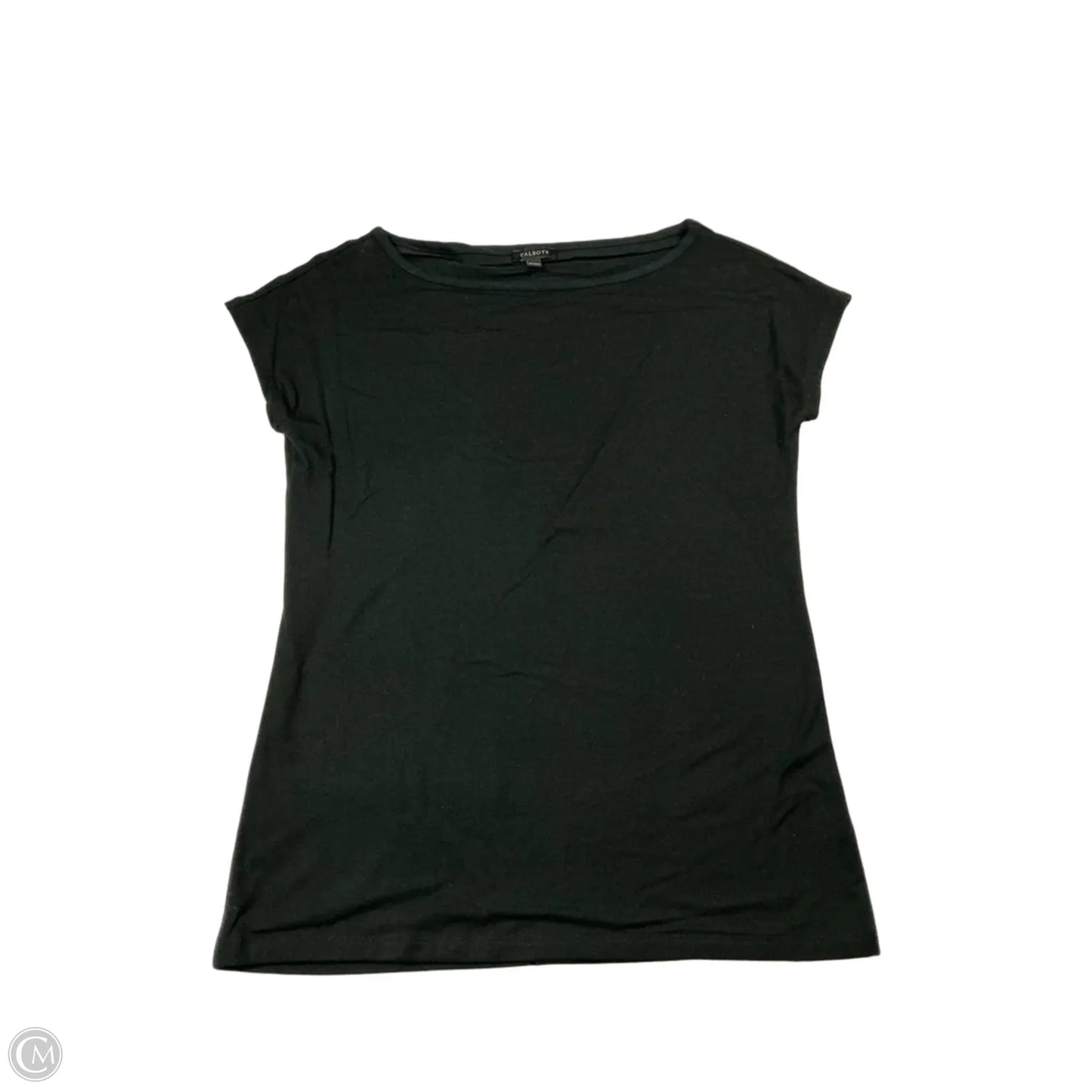 Top Short Sleeve Basic By Talbots In Black, Size: Xs