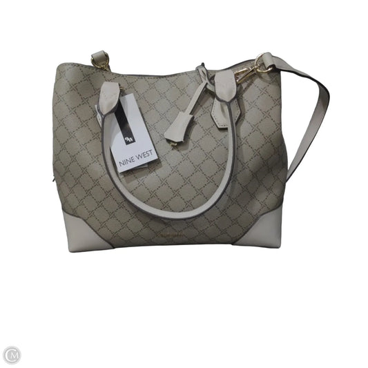 Handbag Leather By Nine West, Size: Large