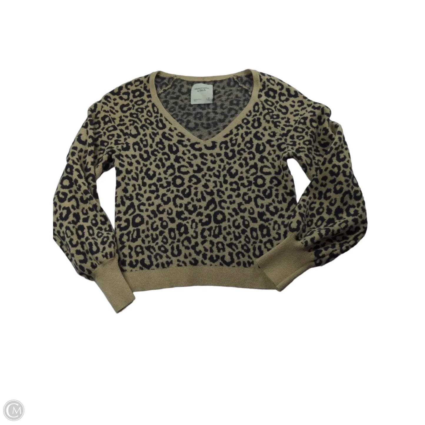 Sweater By Abercrombie And Fitch In Animal Print, Size: Xs
