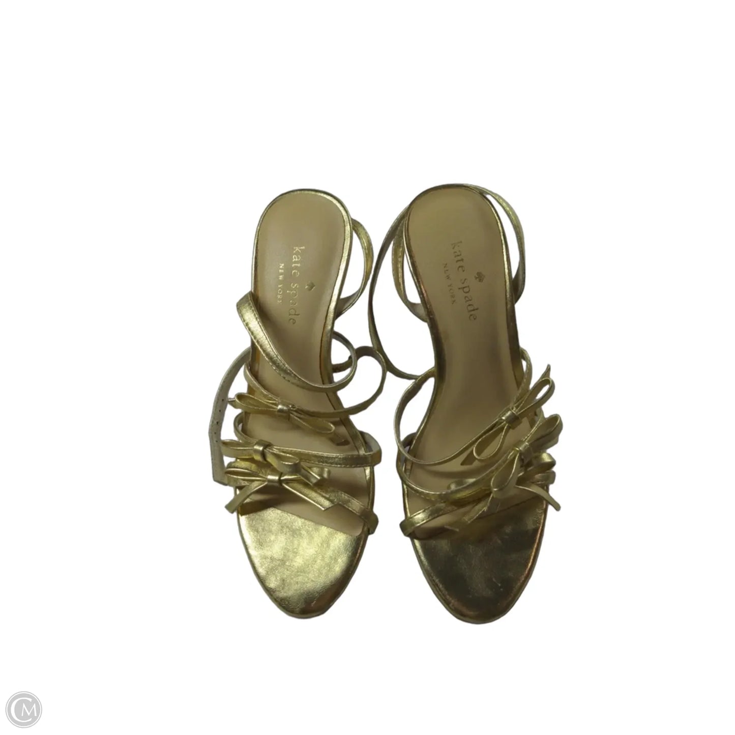 Shoes Designer By Kate Spade In Gold, Size: 6