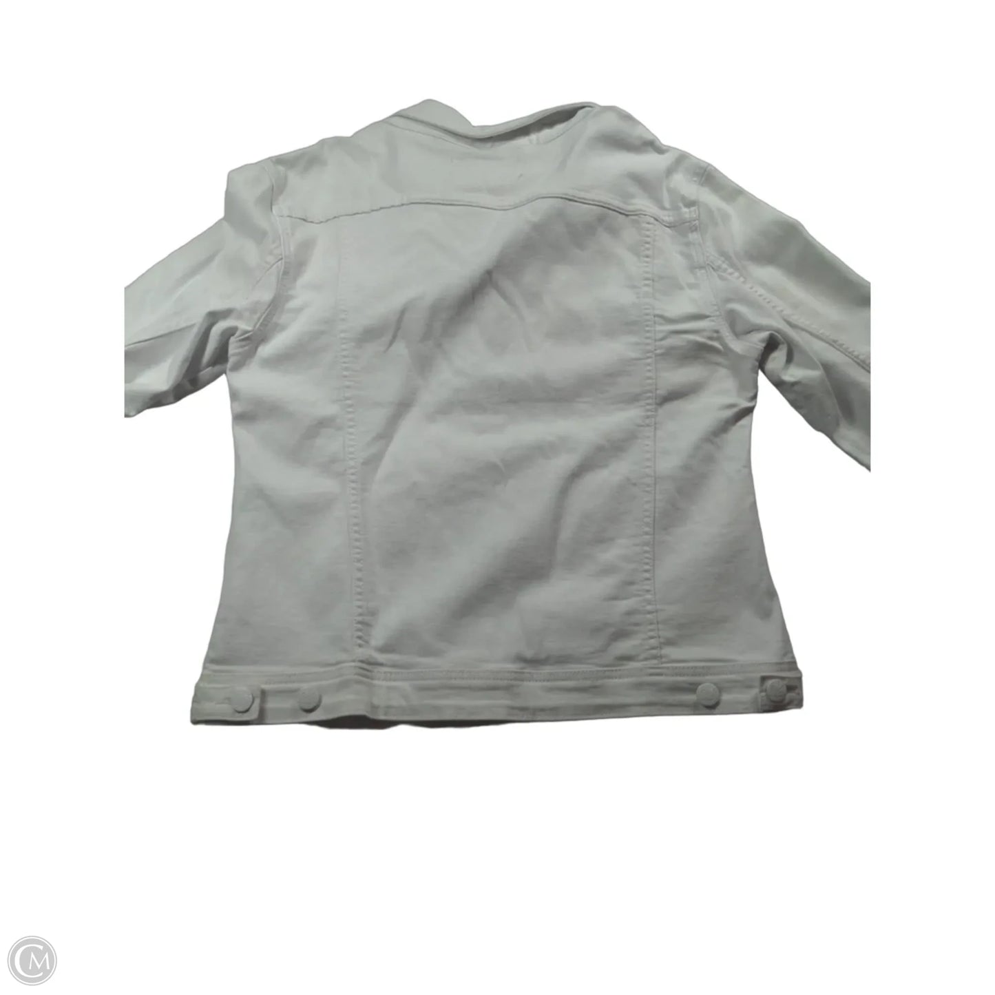Jacket Denim By Cmc In White, Size: Xxl