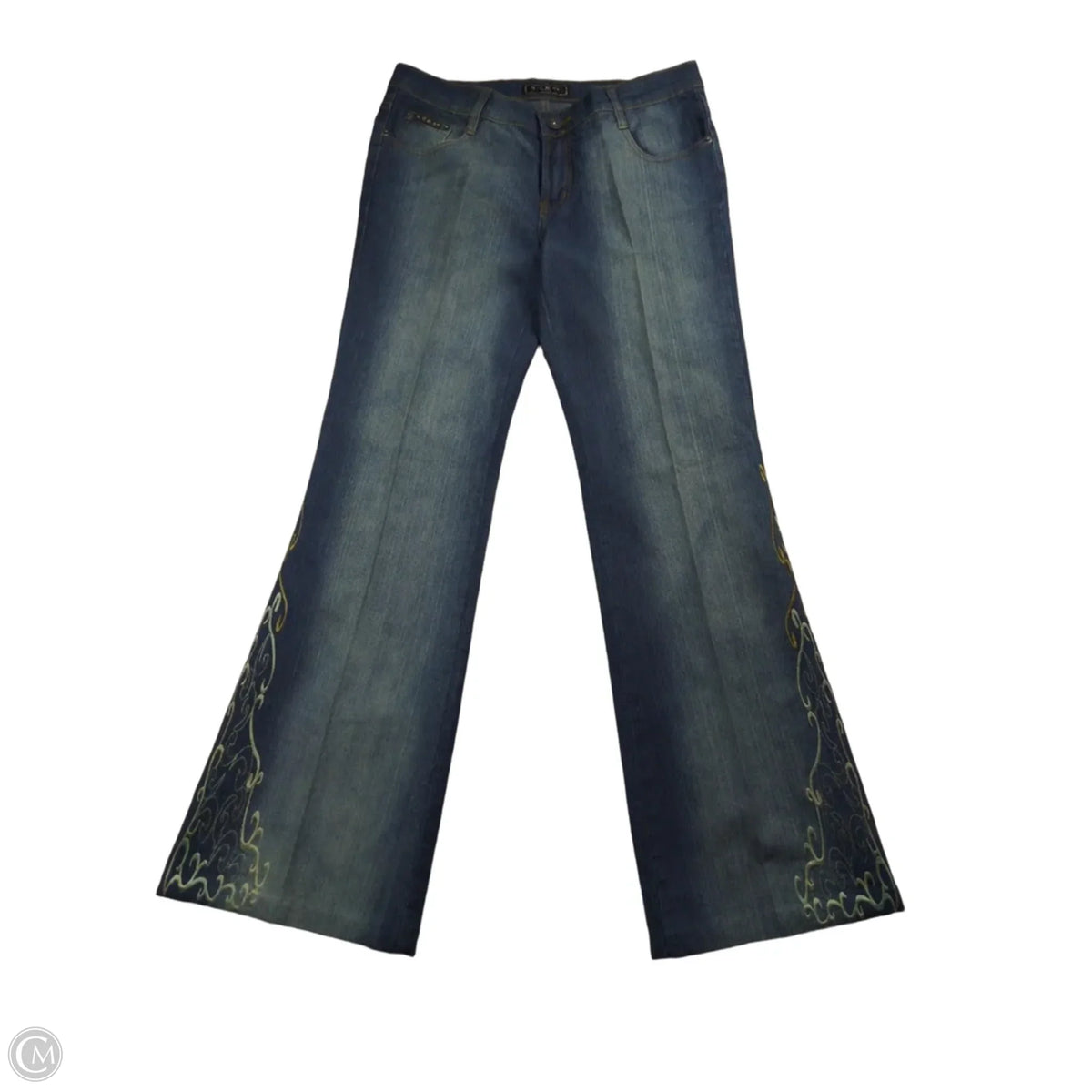 Jeans Flared By Cmb In Blue Denim, Size: 10