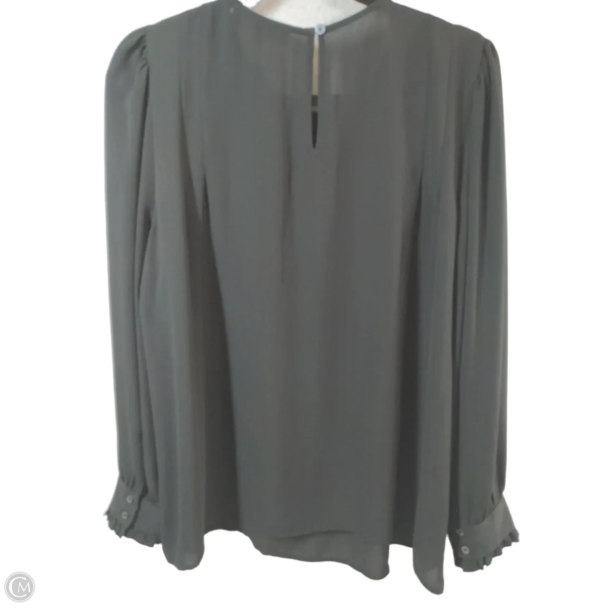 Blouse Long Sleeve By Loft In Black, Size: L