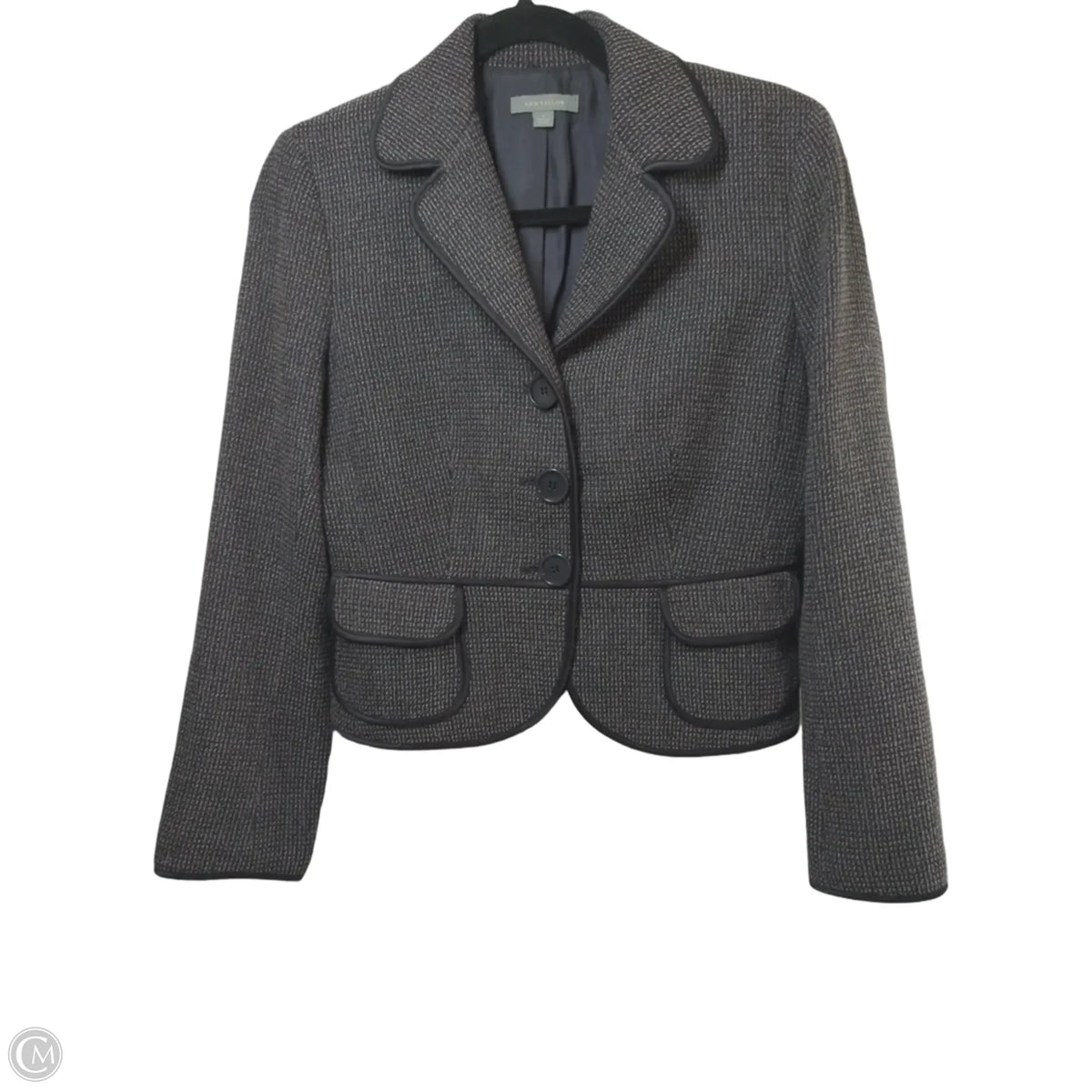 Blazer By Ann Taylor In Black, Size: 4