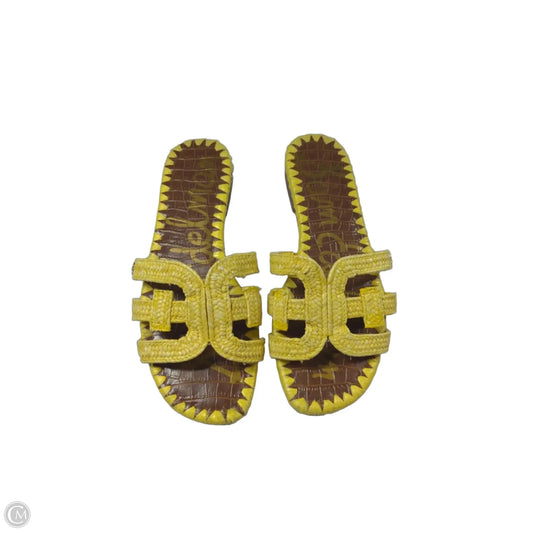 Sandals Flats By Sam Edelman In Yellow, Size: 7