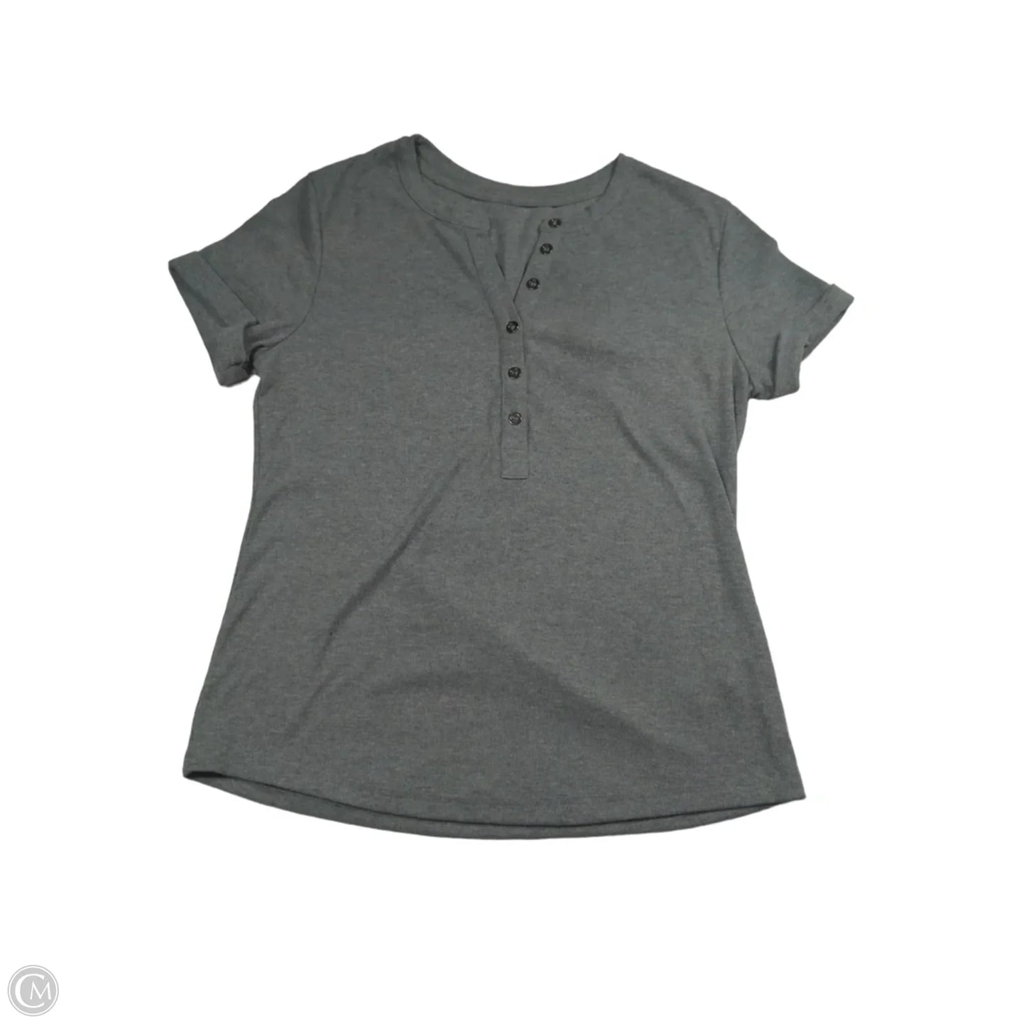 Top Short Sleeve By Clothes Mentor In Grey, Size: S