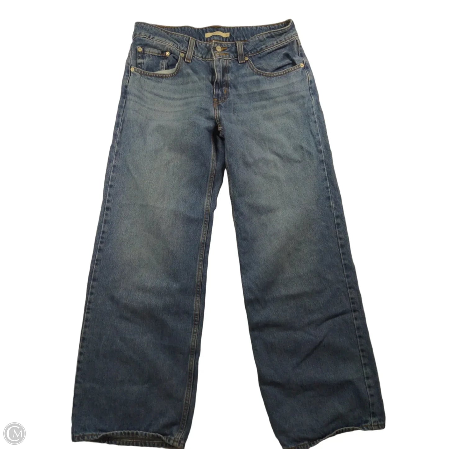 Jeans Wide Leg By Levis In Blue Denim, Size: 10
