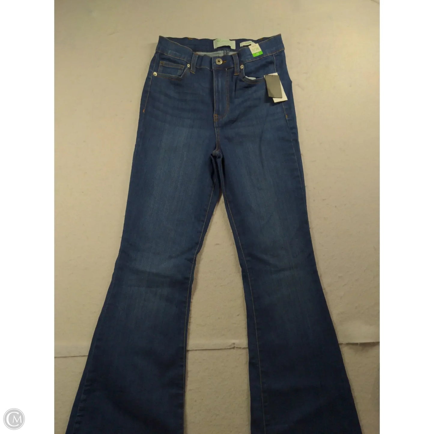 Jeans Flared By Celebrity Pink In Blue Denim, Size: 28