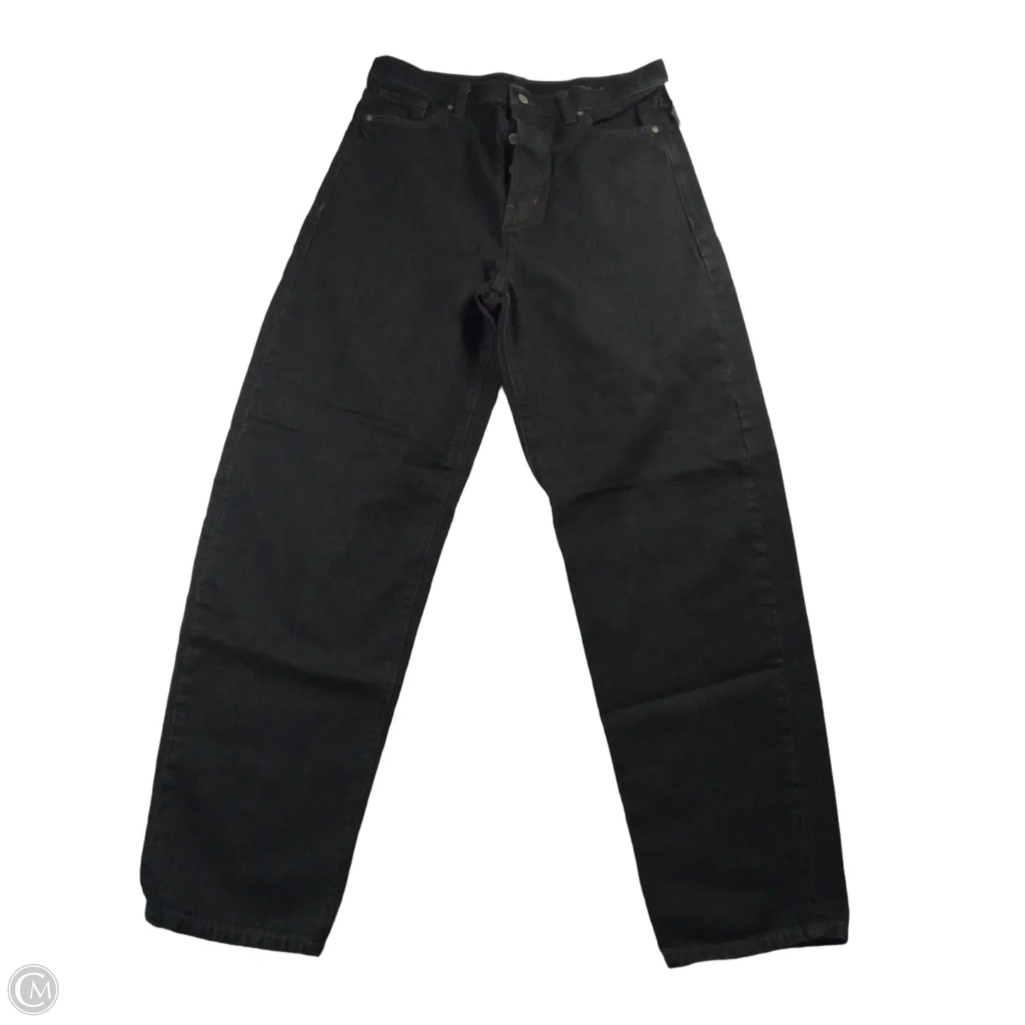 Jeans Wide Leg By Banana Republic In Black Denim, Size: 12
