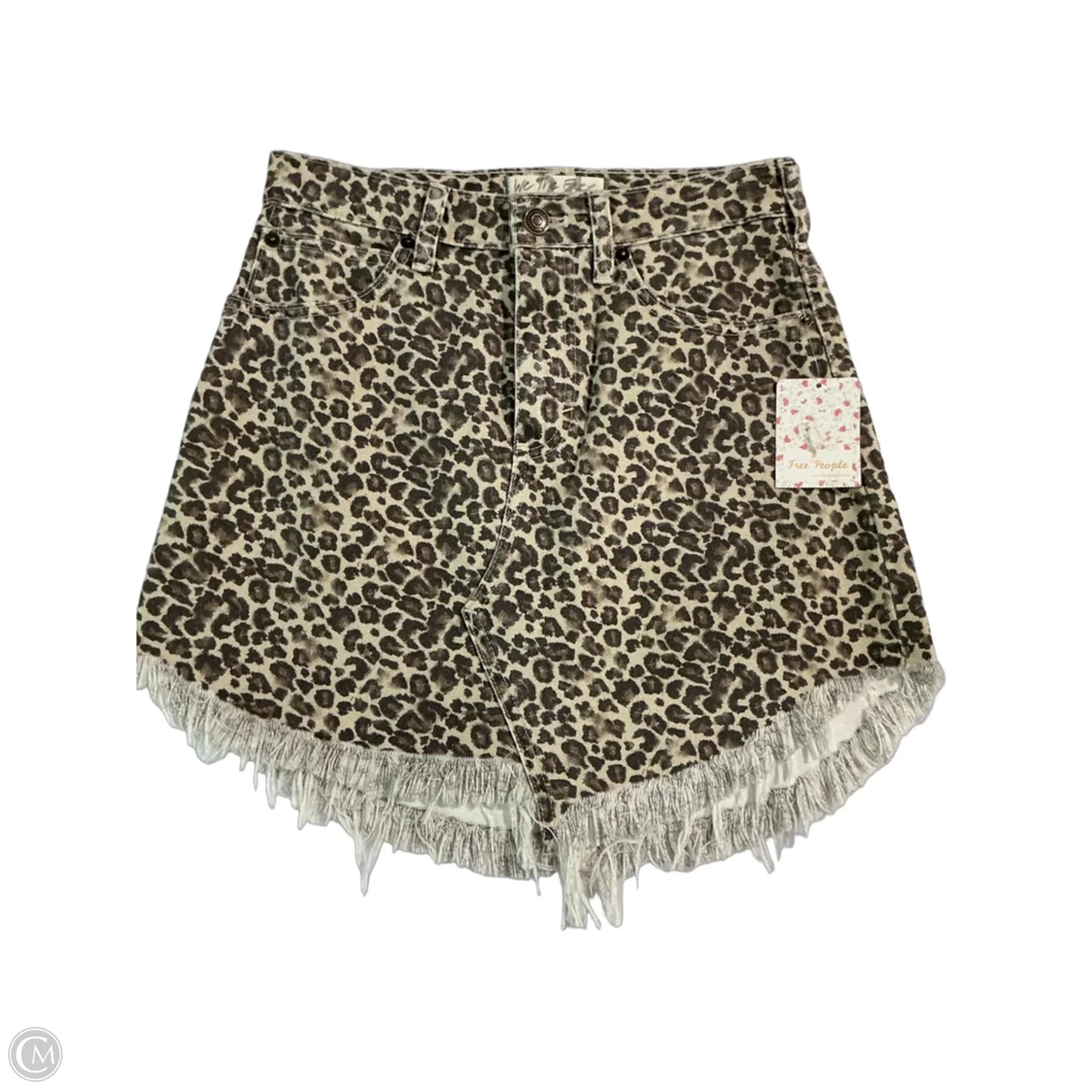 Skirt Mini & Short By Free People In Animal Print, Size: 0