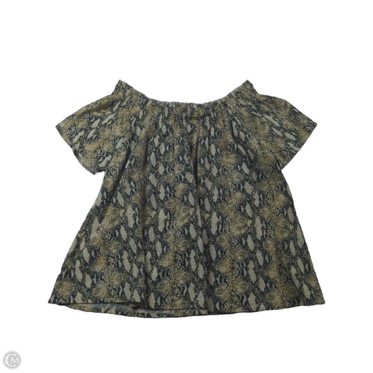 Top Short Sleeve By Clothes Mentor In Snakeskin Print, Size: Xs