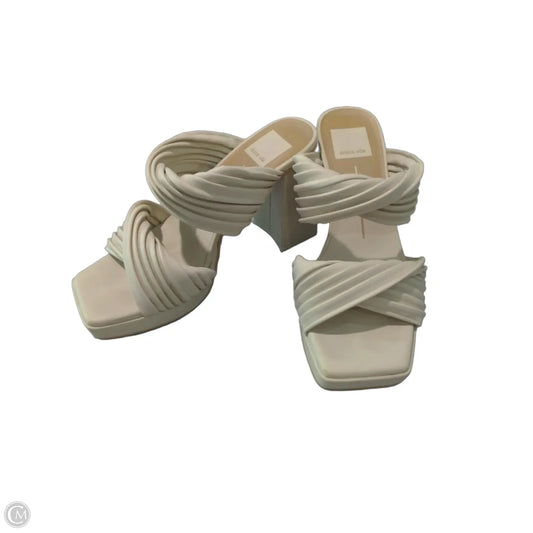 Sandals Heels Block By Dolce Vita In Tan, Size: 6